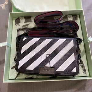 Off White Diag Mini Flap Bag